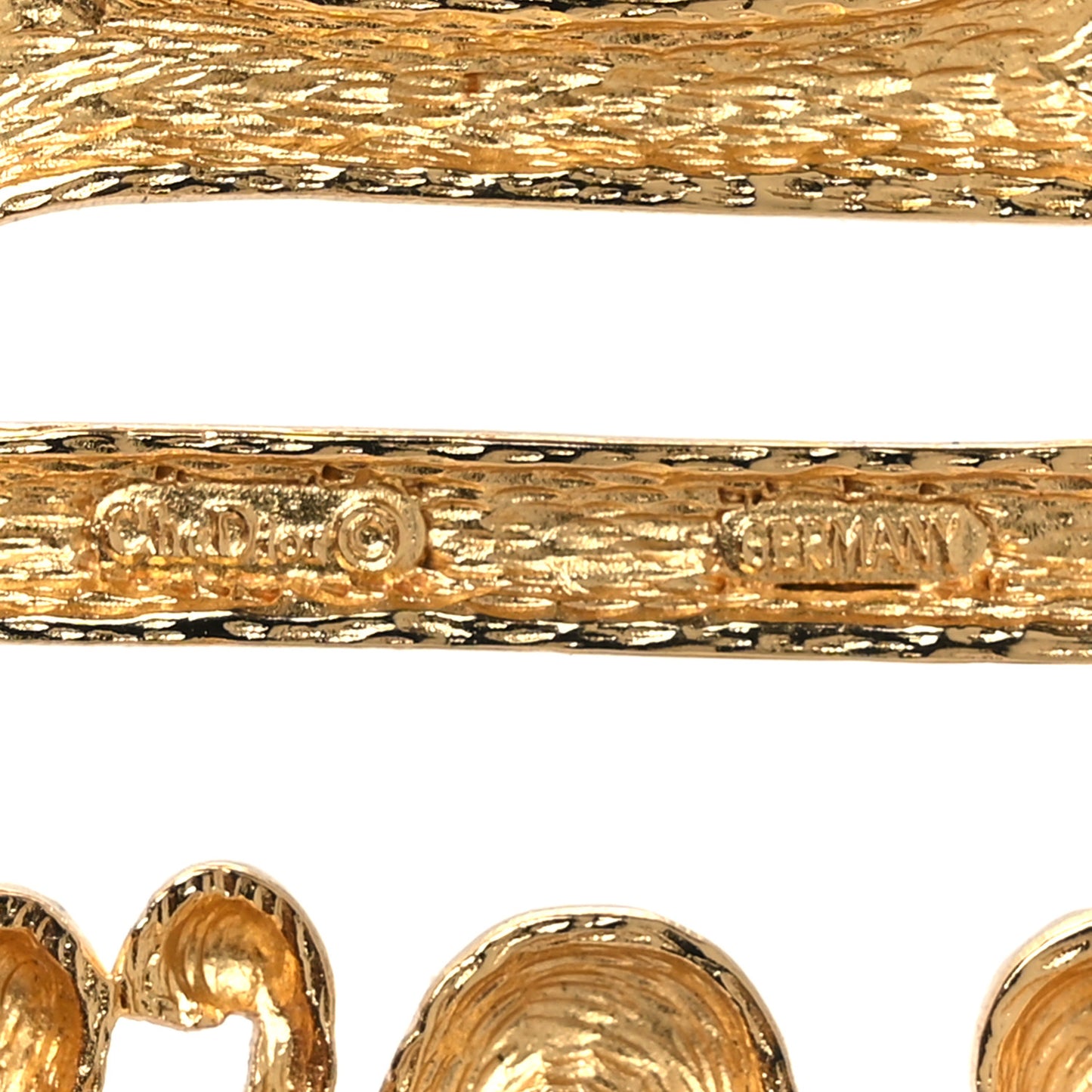 Monogram Brooch Gold