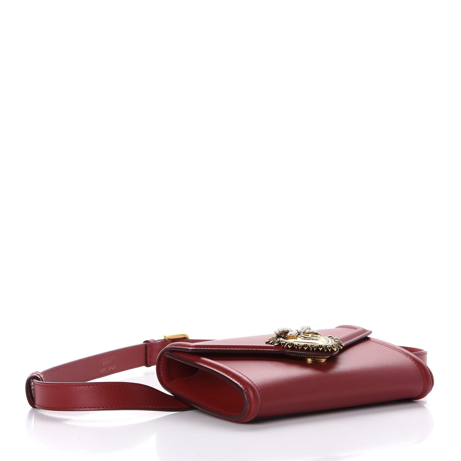 Dolce & Gabbana Agnello Vitello Devotion Belt Bag 85 34 Red 4 of 11