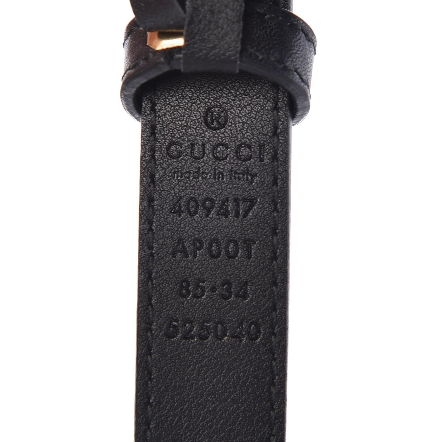 Calfskin Double G 20mm Belt 85 34 Black