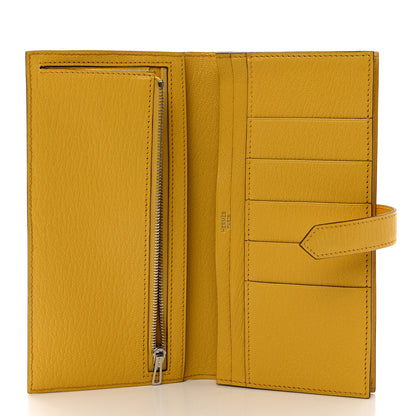 Hermes Chevre Mysore Bearn Gusset Wallet Sun 5 of 8