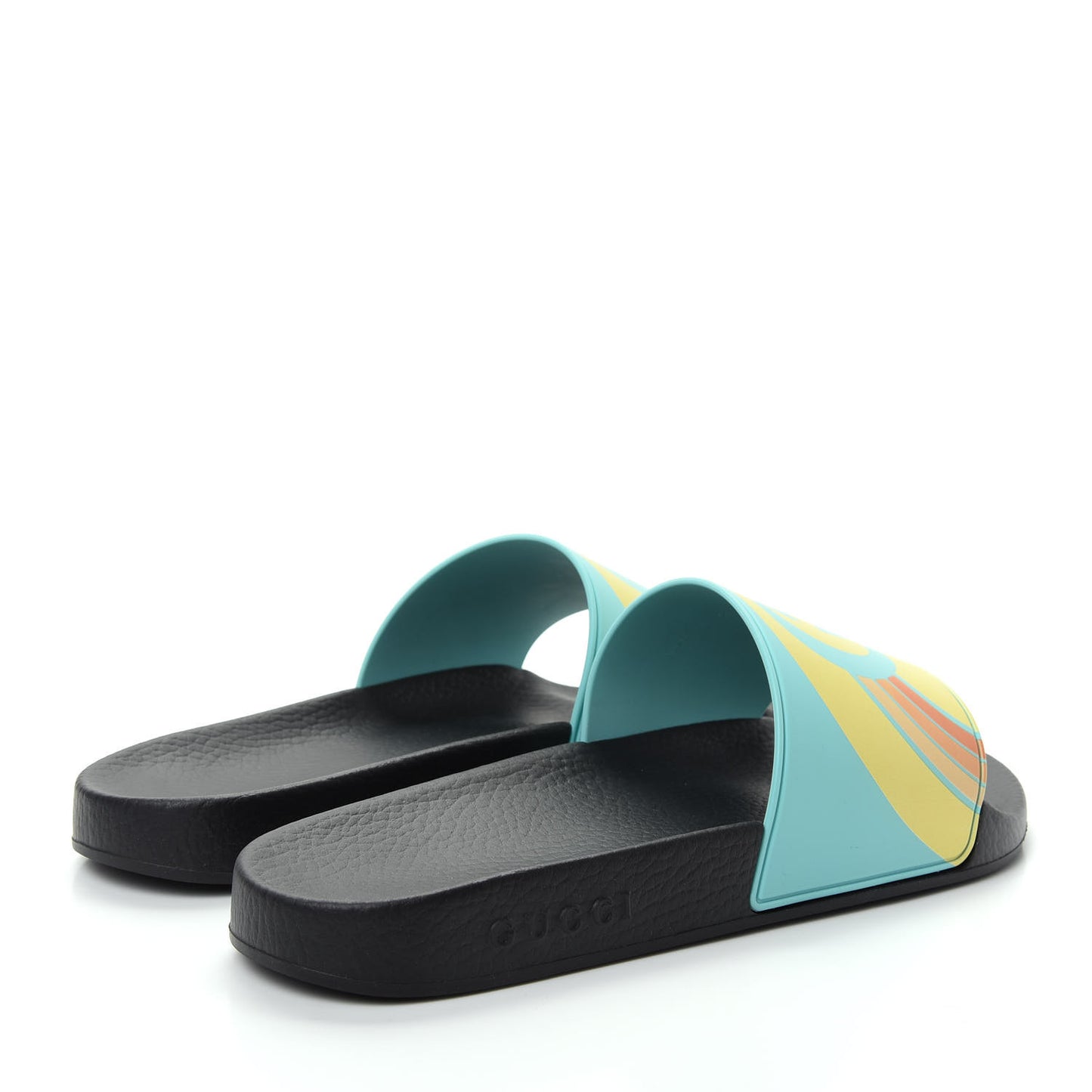 Rubber GG Rainbow Mens Pursuit Pool Slide Sandals 11 Aquamarine