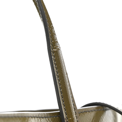 Prada Saffiano Vernice Shopping Tote Militare 17 of 21