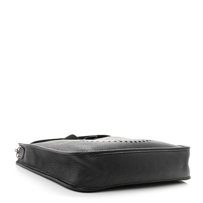 Hermes Taurillon Clemence Evelyne PM Black 6 of 17