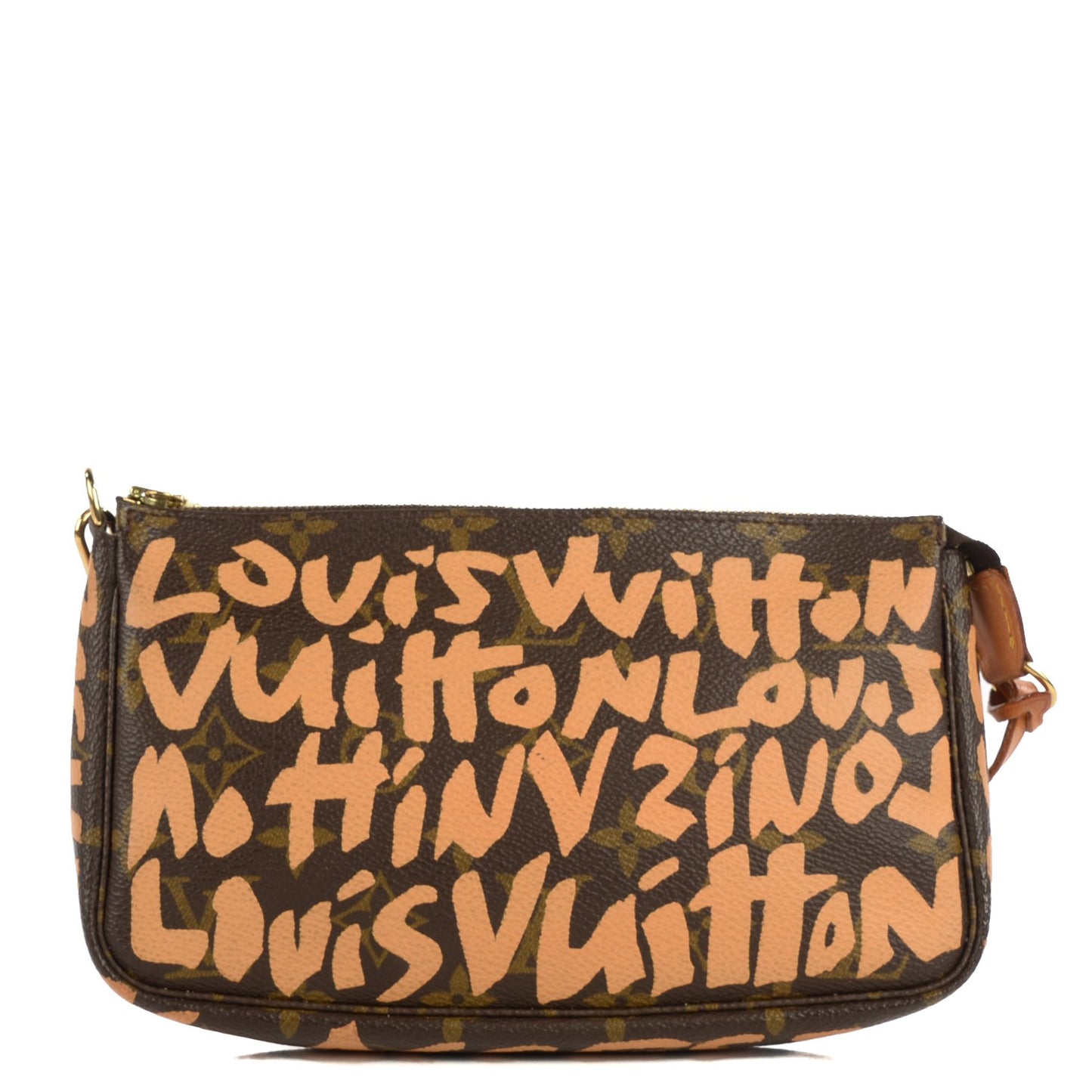 Monogram Graffiti Pochette Accessories Peach