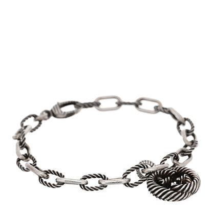 Gucci Sterling Silver Interlocking G Charm Bracelet 1 of 3