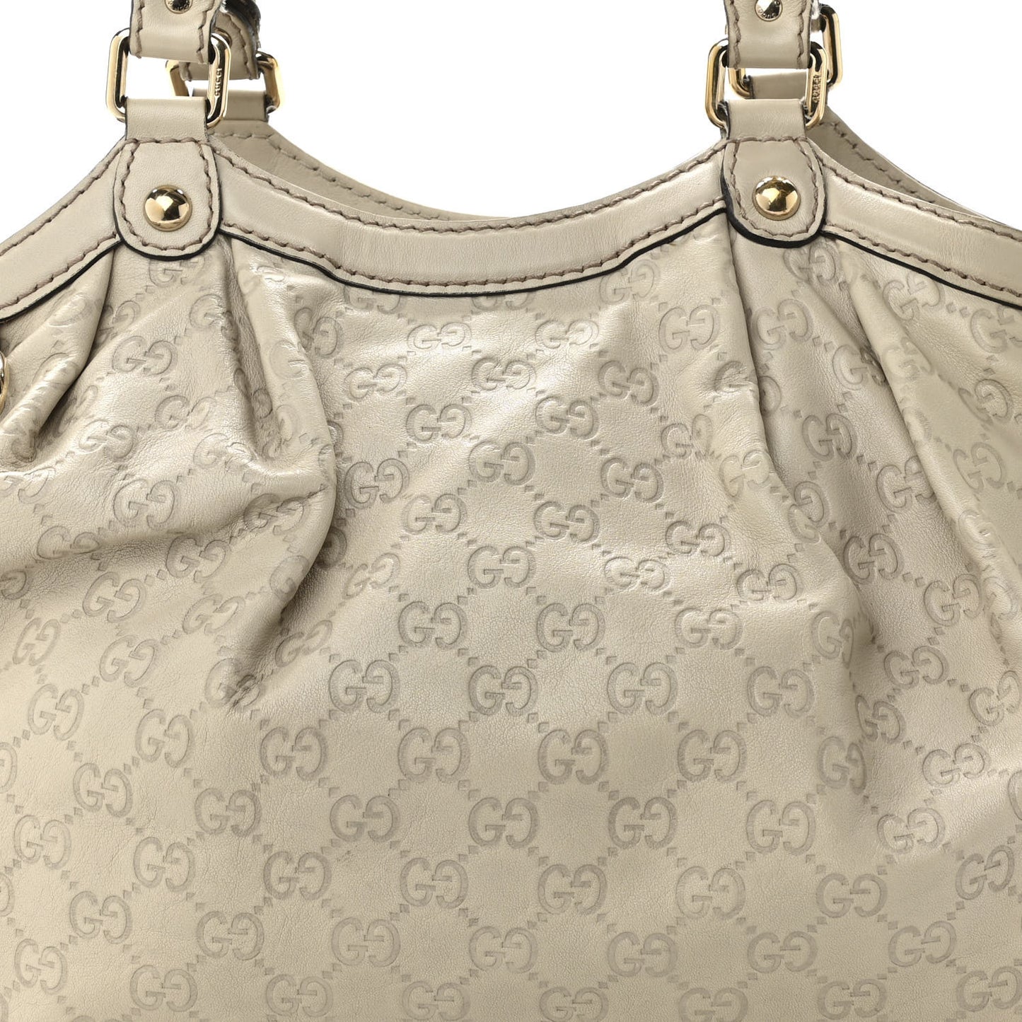Guccissima Medium Sukey Tote Mystic White