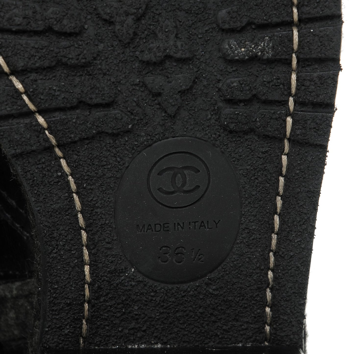 Wool Calfskin Quilted Biker Boots 36.5 Black