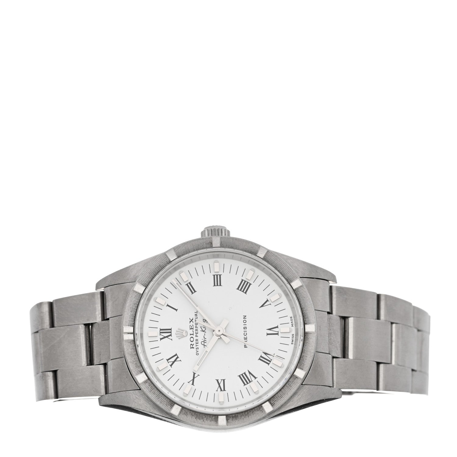 Rolex Stainless Steel 34mm Oyster Perpetual Air-King Precision Watch White Roman 14010M 2 of 4
