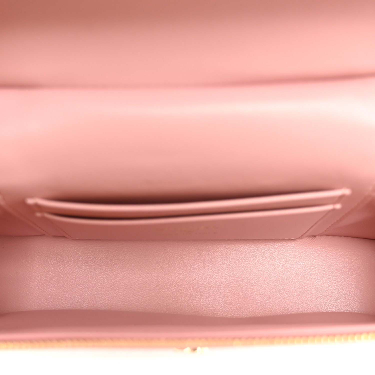 Chanel Calfskin Crocodile Embossed Crococo Top Handle Slim Vanity Case With Chain Light Pink 5 of 11