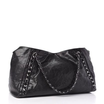 Chanel Glazed Caviar East West Modern Chain Tote Black 3 of 9
