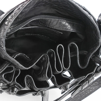Alexander Wang Pebbled Lambskin Diego Bucket Bag Black w Black Hardware 5 of 8