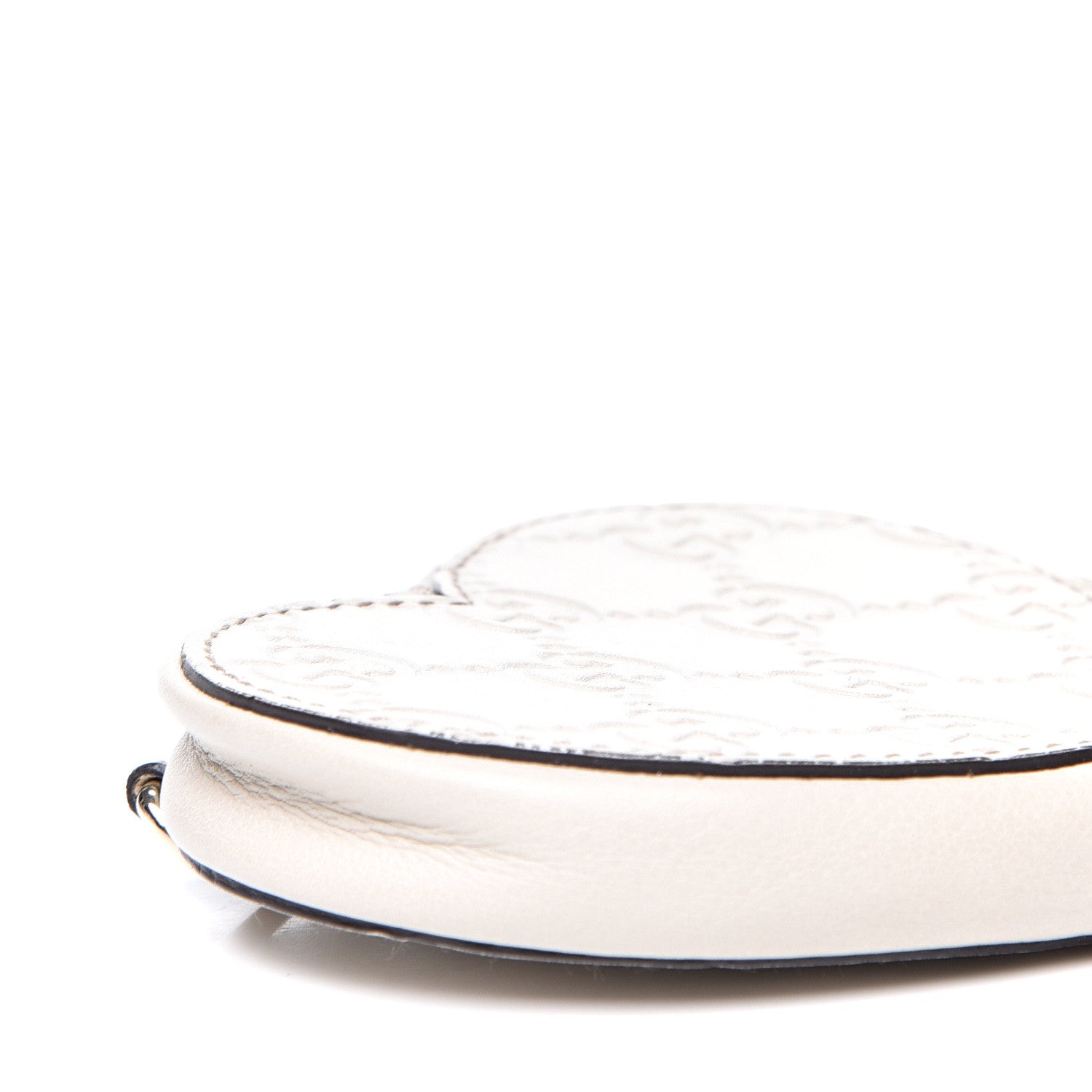 Gucci Guccissima Heart Coin Purse White 7 of 9