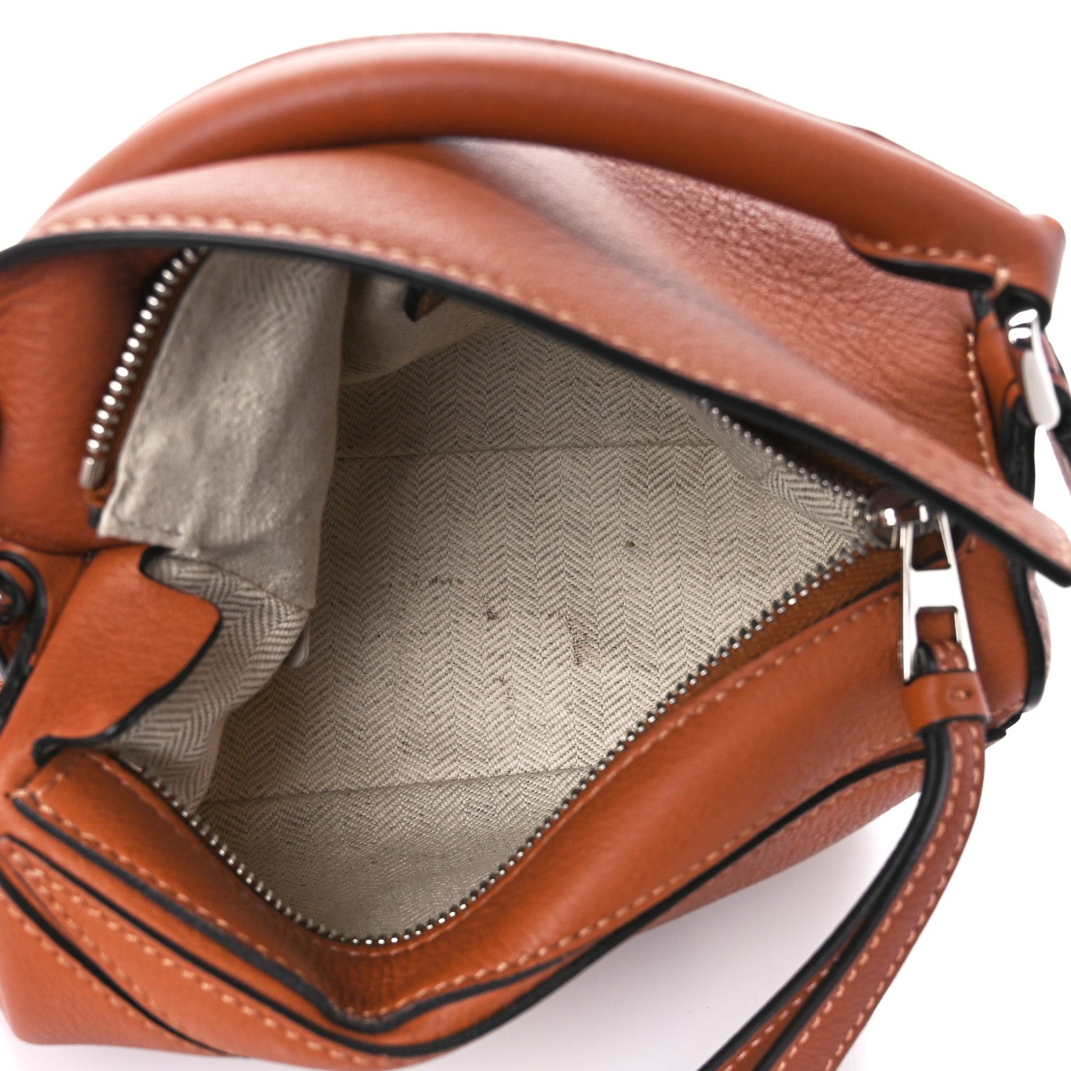 Loewe Calfskin Mini Puzzle Bag Tan 5 of 11