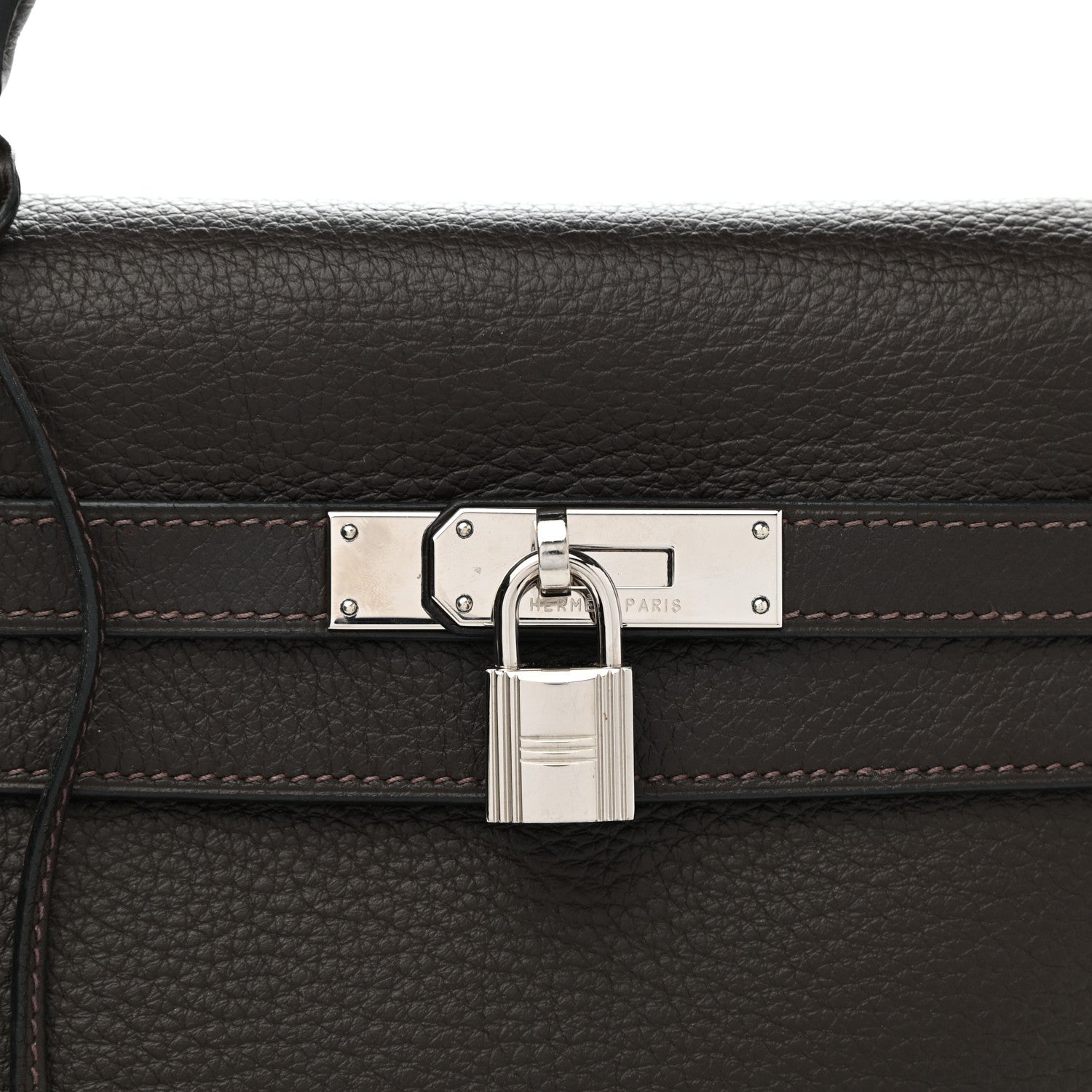 Hermes Togo Kelly Retourne 32 Marron Fonce 7 of 11