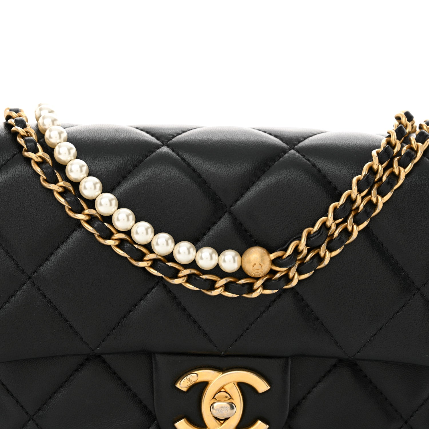 Chanel Lambskin Quilted Mini My Perfect Flap Black 8 of 12