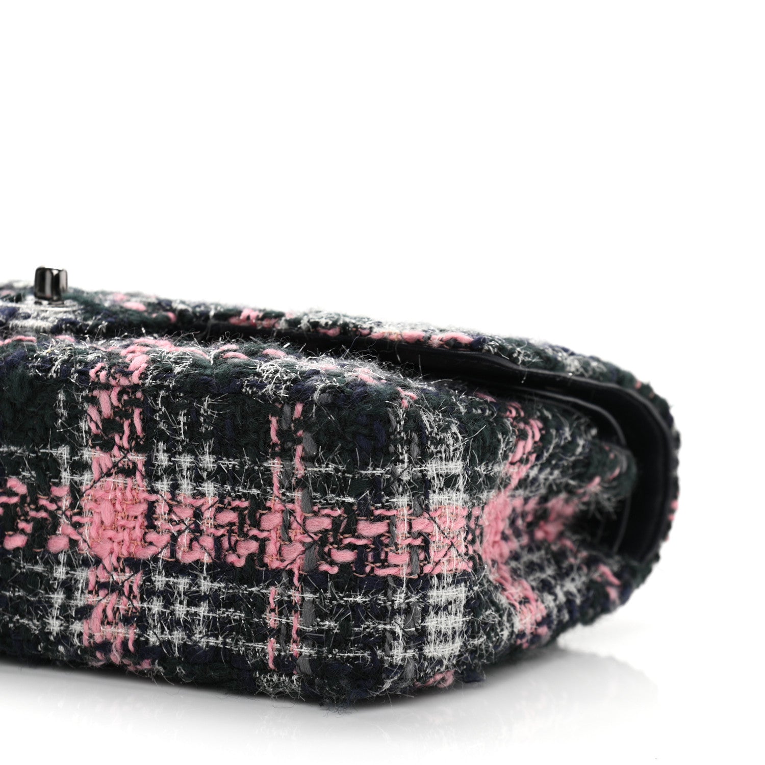 Chanel Tweed Quilted Medium Double Flap Multicolor 9 of 11