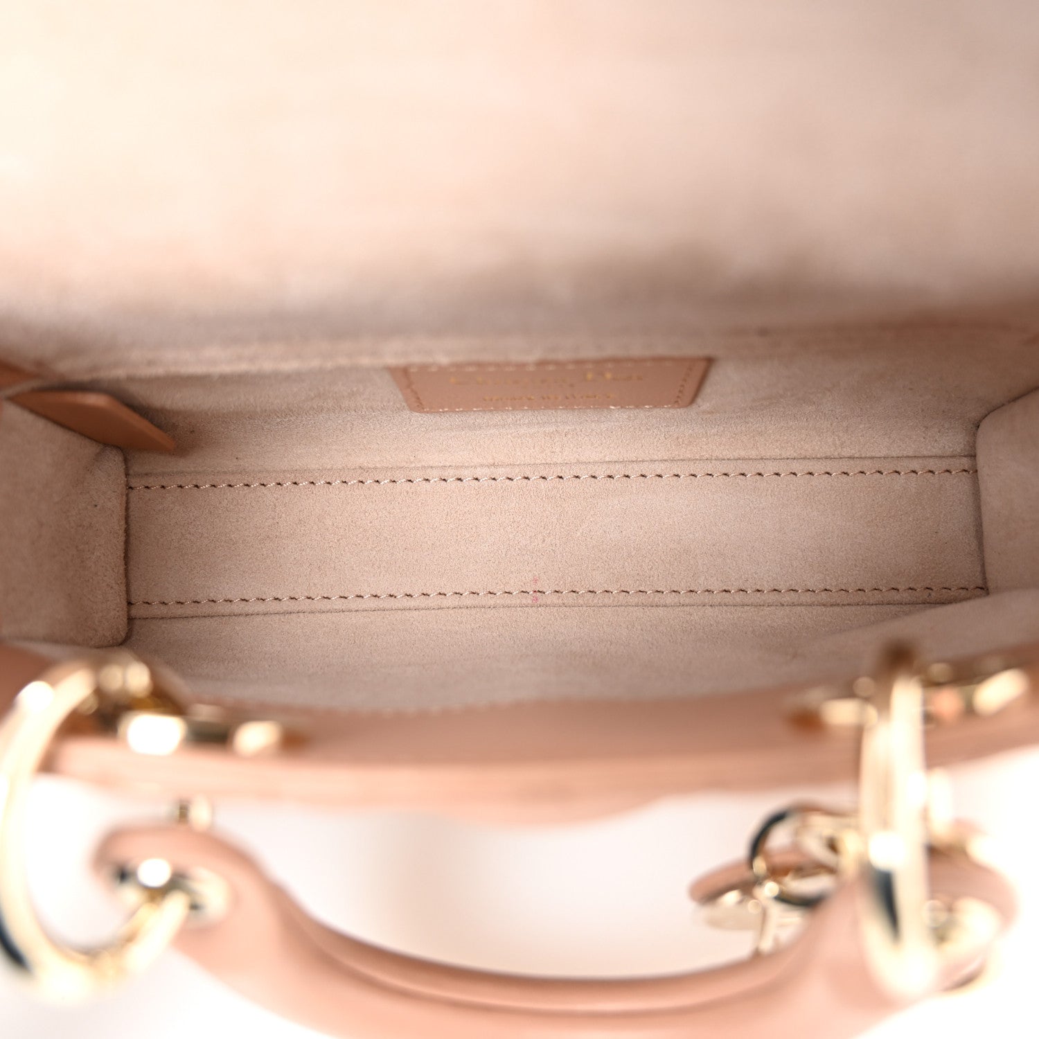 Christian Dior Lambskin Cannage Micro Lady D-Joy Rose Des Vents 5 of 11