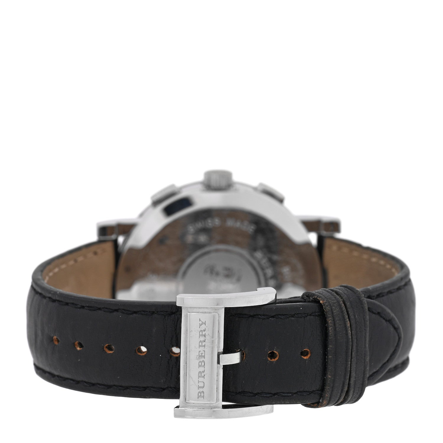 Burberry Stainless Steel Calfskin 38mm Heritage Chronograph Quartz