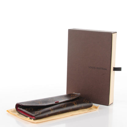 Louis Vuitton Monogram Emilie Wallet Red 4 of 7