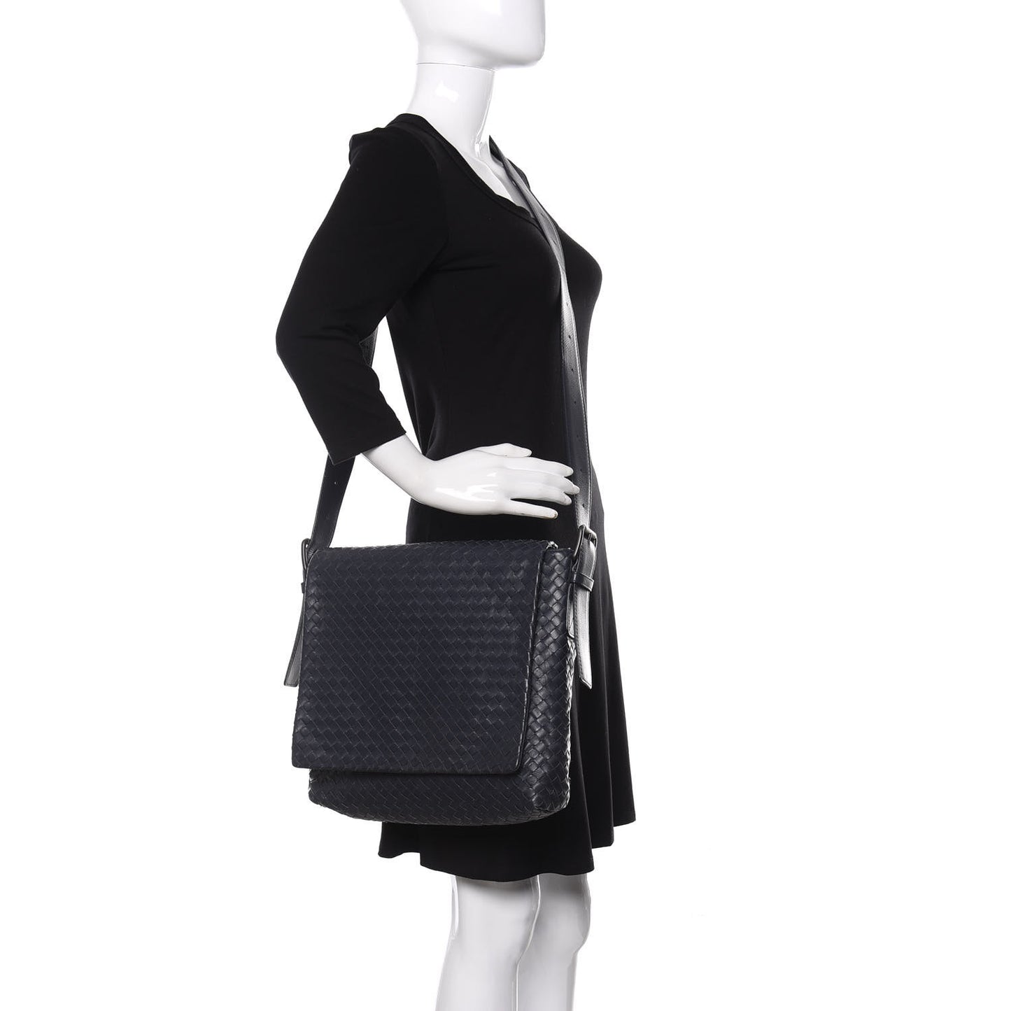 Nappa Intrecciato Messenger Bag Tourmaline