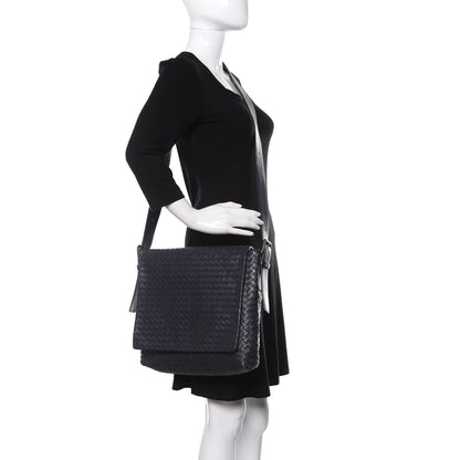 Bottega Veneta Nappa Intrecciato Messenger Bag Tourmaline 2 of 13