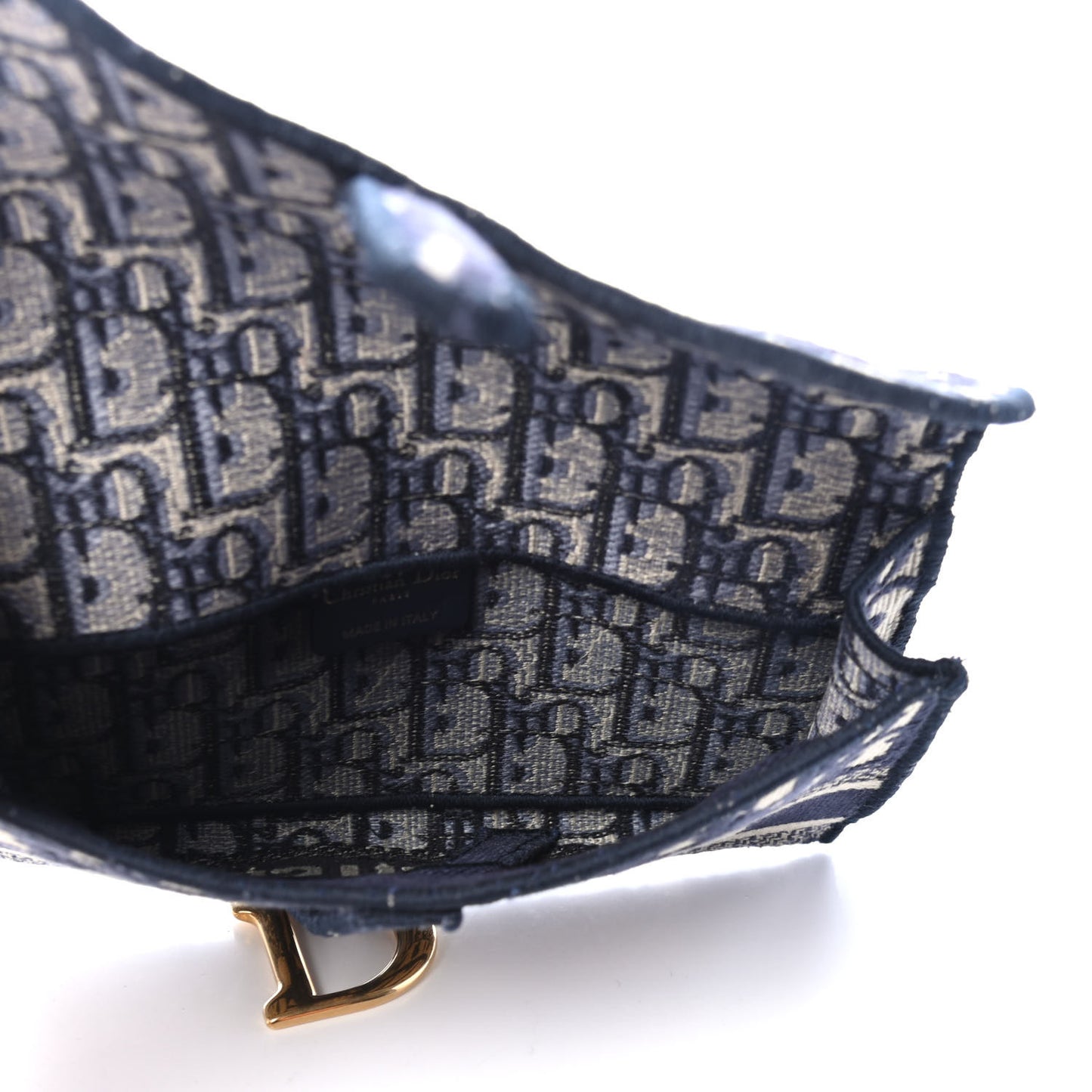Oblique Slim Saddle Pouch Blue