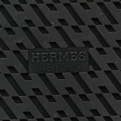 Hermes Calfskin Womens Chypre Sandals 40.5 Black 7 of 9
