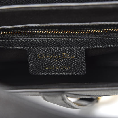 Christian Dior Grained Calfskin Saddle Bag Black 6 of 10