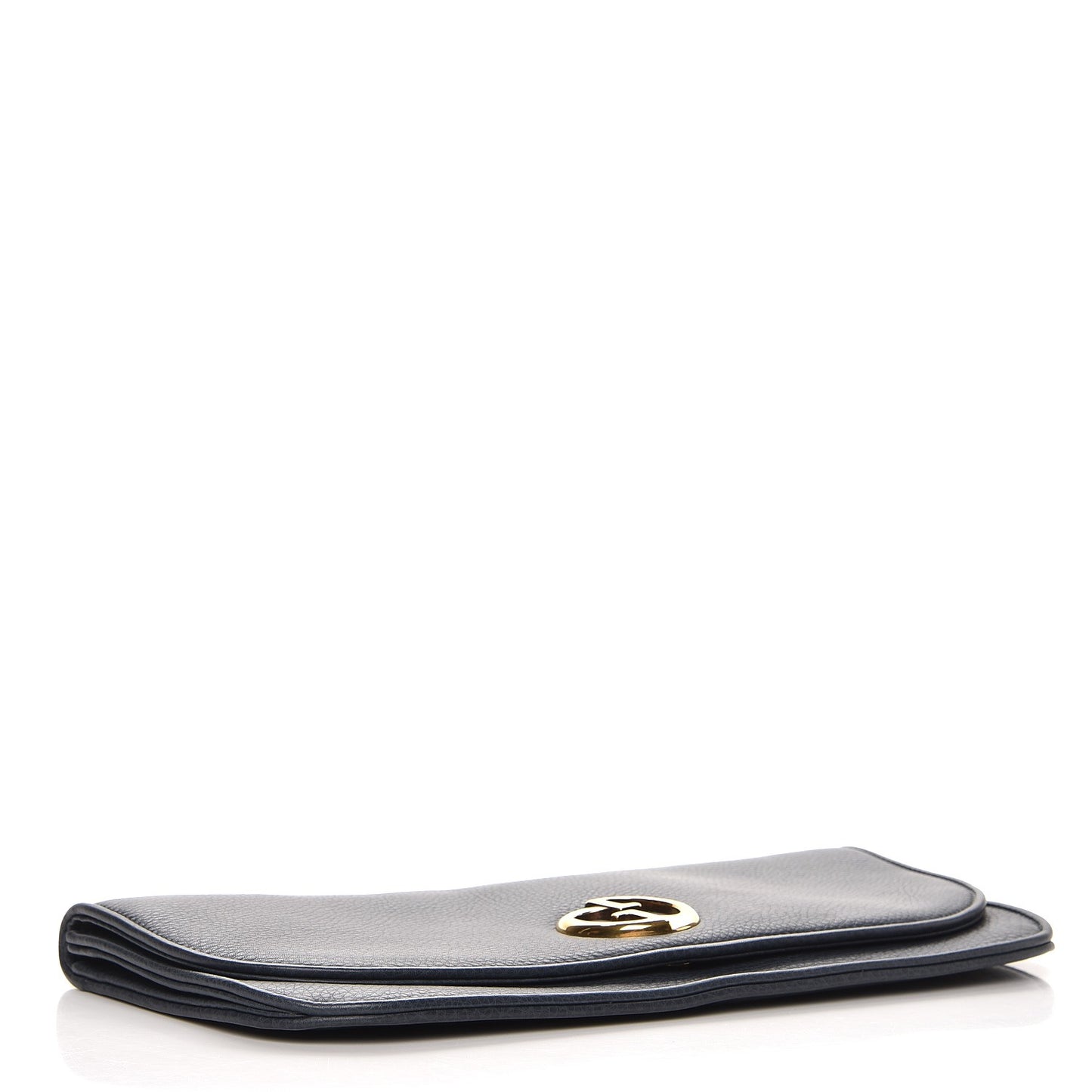 Pebbled Calfskin 1973 Continental Clutch Blue