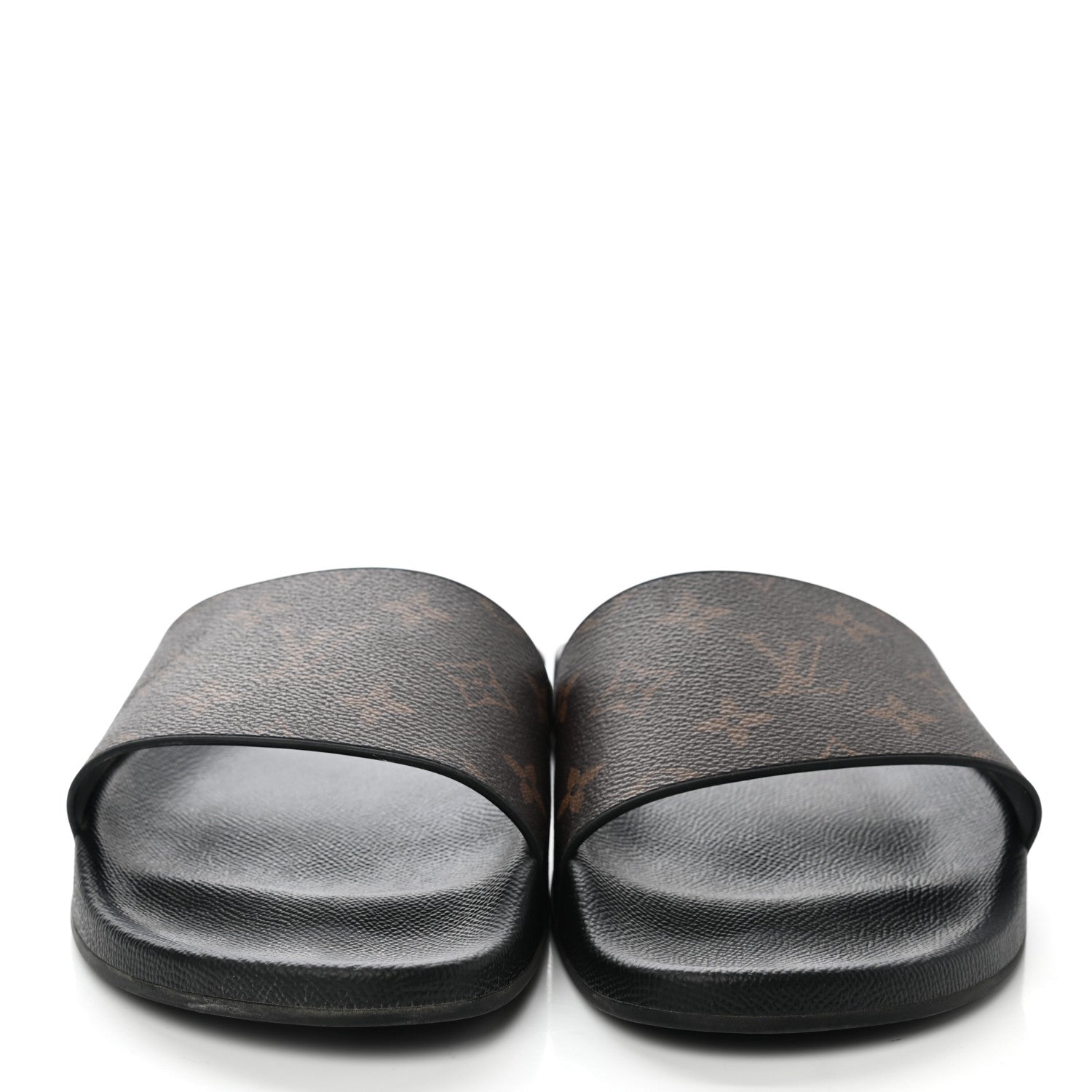 Louis Vuitton Rubber Monogram Mens Waterfront Mules 8 Macassar 2 of 8