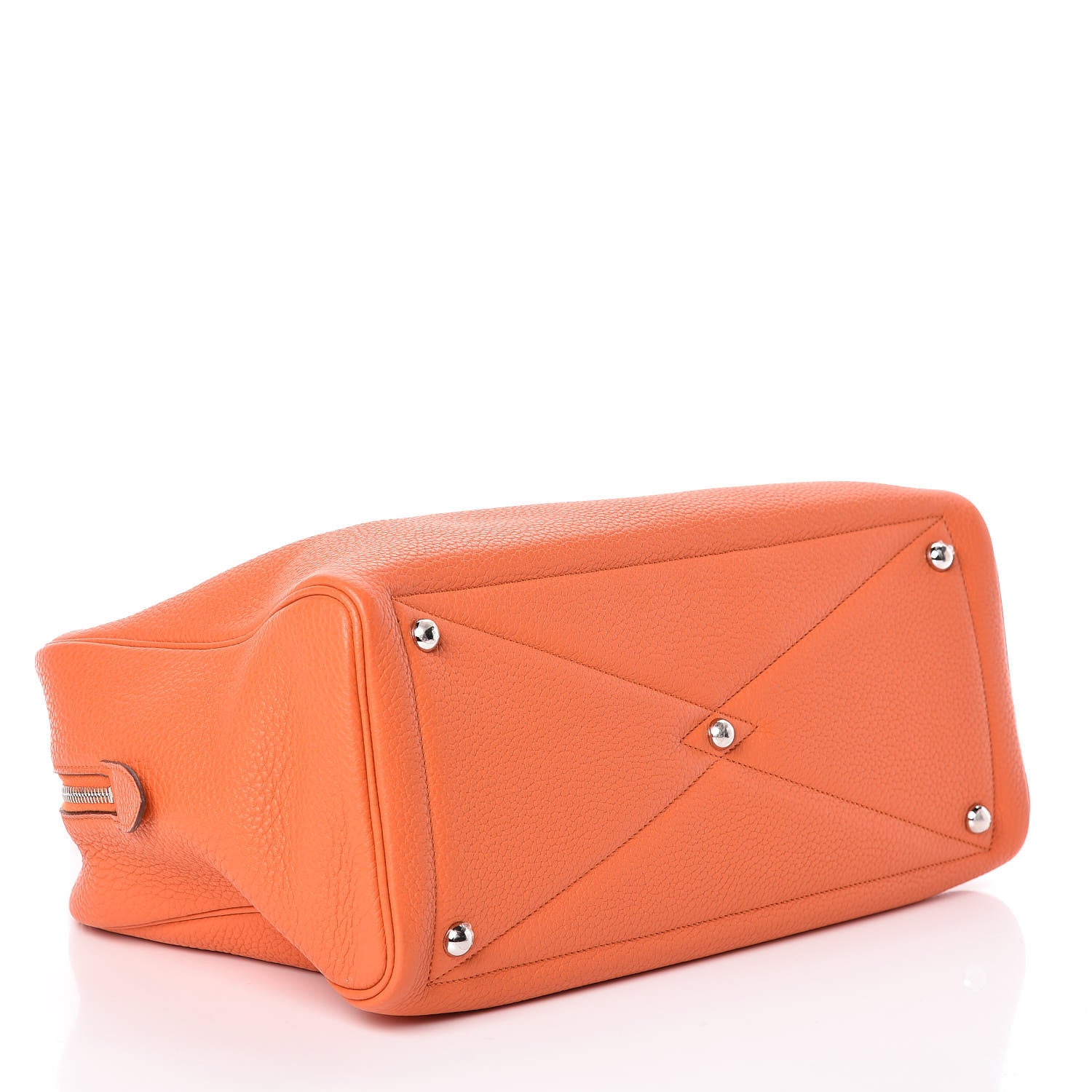 Hermes Taurillon Clemence Victoria II 35 Orange 4 of 10