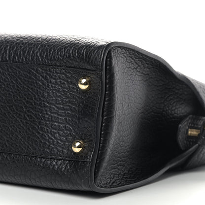 Burberry Heritage Grain Calfskin Large Clarborough Tote Black 8 of 10