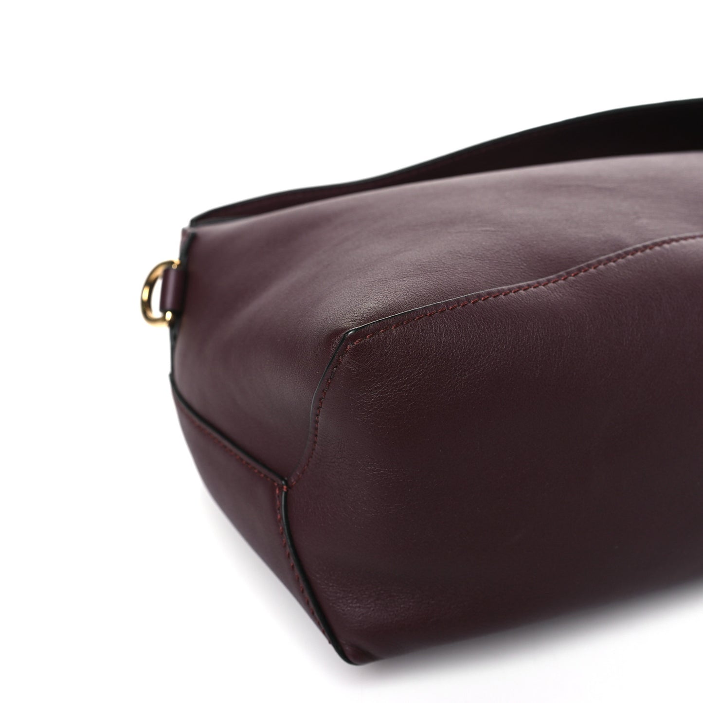 Calfskin Puzzle Hobo Prune