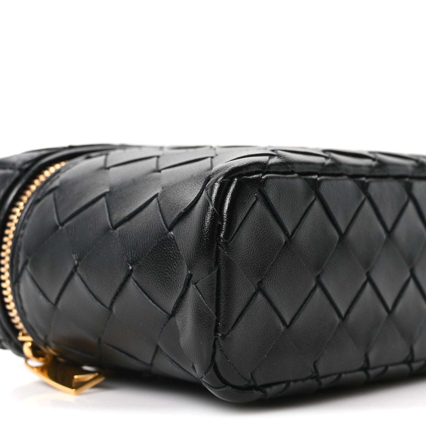 Calfskin Intrecciato Bang Bang Vanity Case Black
