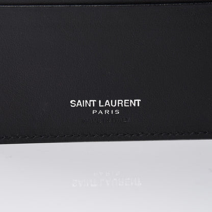 Saint Laurent Calfskin Patch Bifold Wallet Black 6 of 7