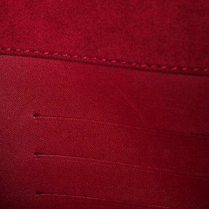 Louis Vuitton Calfskin Chain Louise MM Red 11 of 12