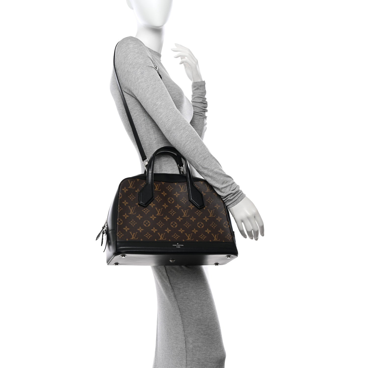 Louis Vuitton Monogram Dora MM Black 2 of 14