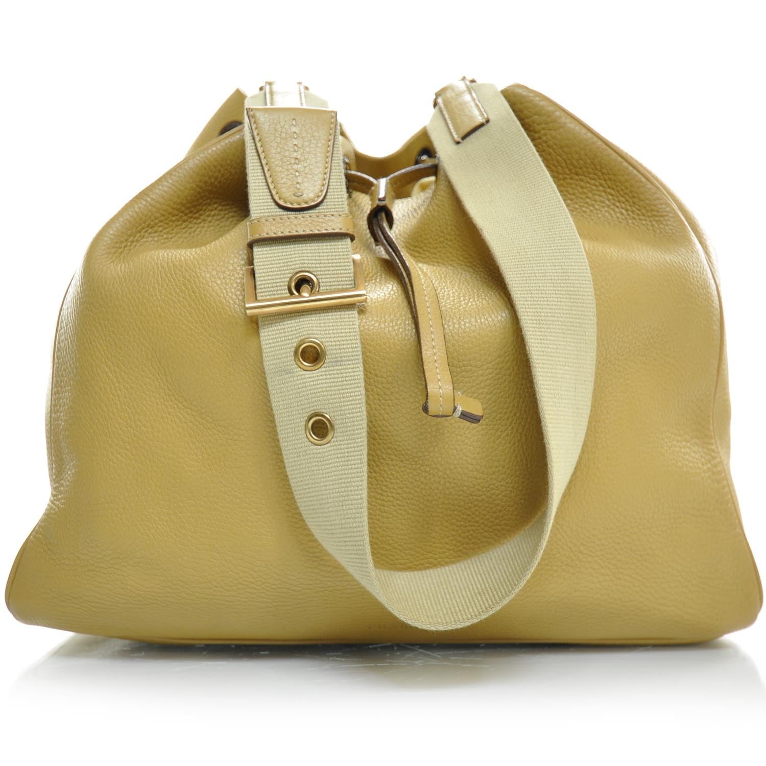 Prada Vitello Daino Drawstring Hobo 1 of 3
