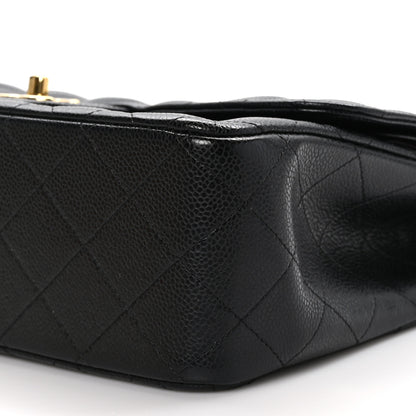 Chanel Caviar Quilted Jumbo Double Flap Black 10 of 11