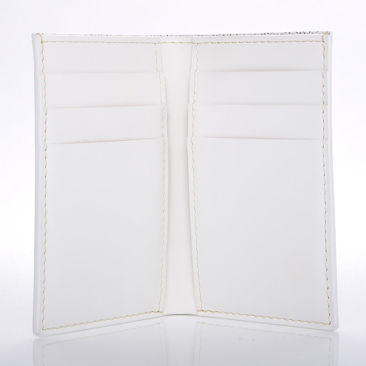 Goyardine Saint Pierre Card Holder White