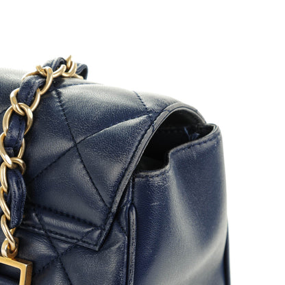 Chanel Lambskin Misia Camera Case Flap Navy Blue 10 of 13