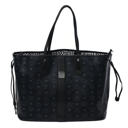 MCM Visetos Large Liz Reversible Shopper Tote Black 1 of 17