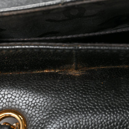 Chanel Caviar Square Stitched Small Flap Black 12 of 15