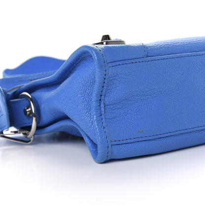 Balenciaga Chevre Gold Metallic Edge Hardware Mini City Bleu Ceylon 9 of 11