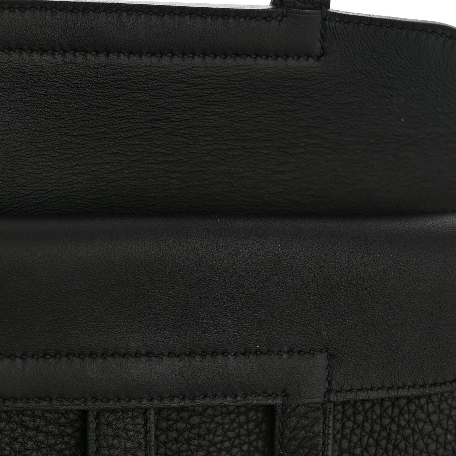 Hermes Taurillon Clemence Halzan 25 Black 12 of 13