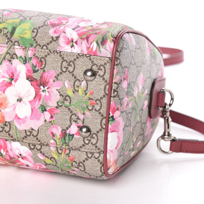 Gucci GG Supreme Monogram Blooms Small Boston Beige Multicolor Dry Rose 6 of 10