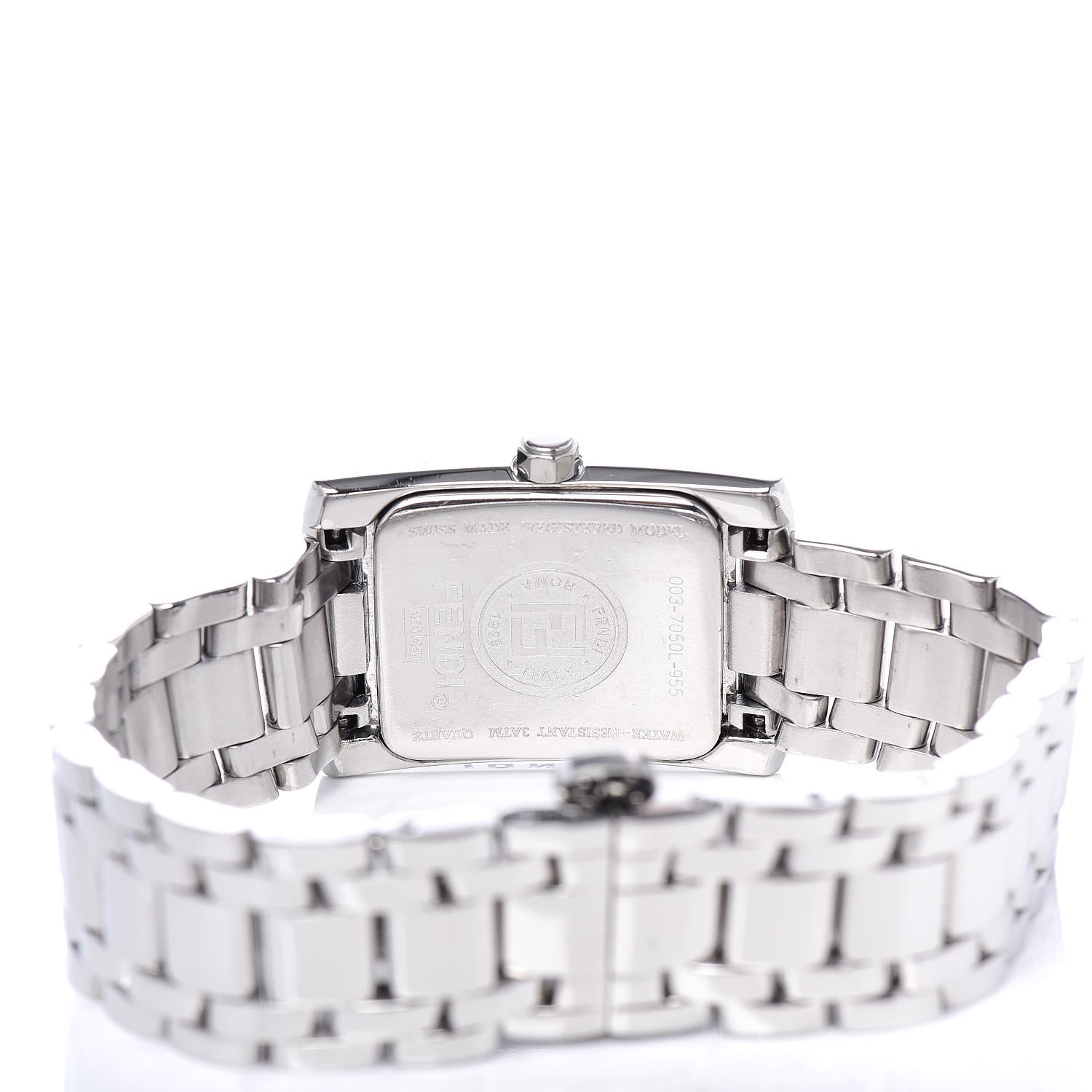Fendi Stainless Steel 21mm Quartz Watch Black 5 of 7