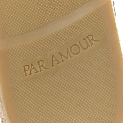 Gucci Lame Nappa GG Monogram Espadrilles 41 Silver Beige 8 of 11