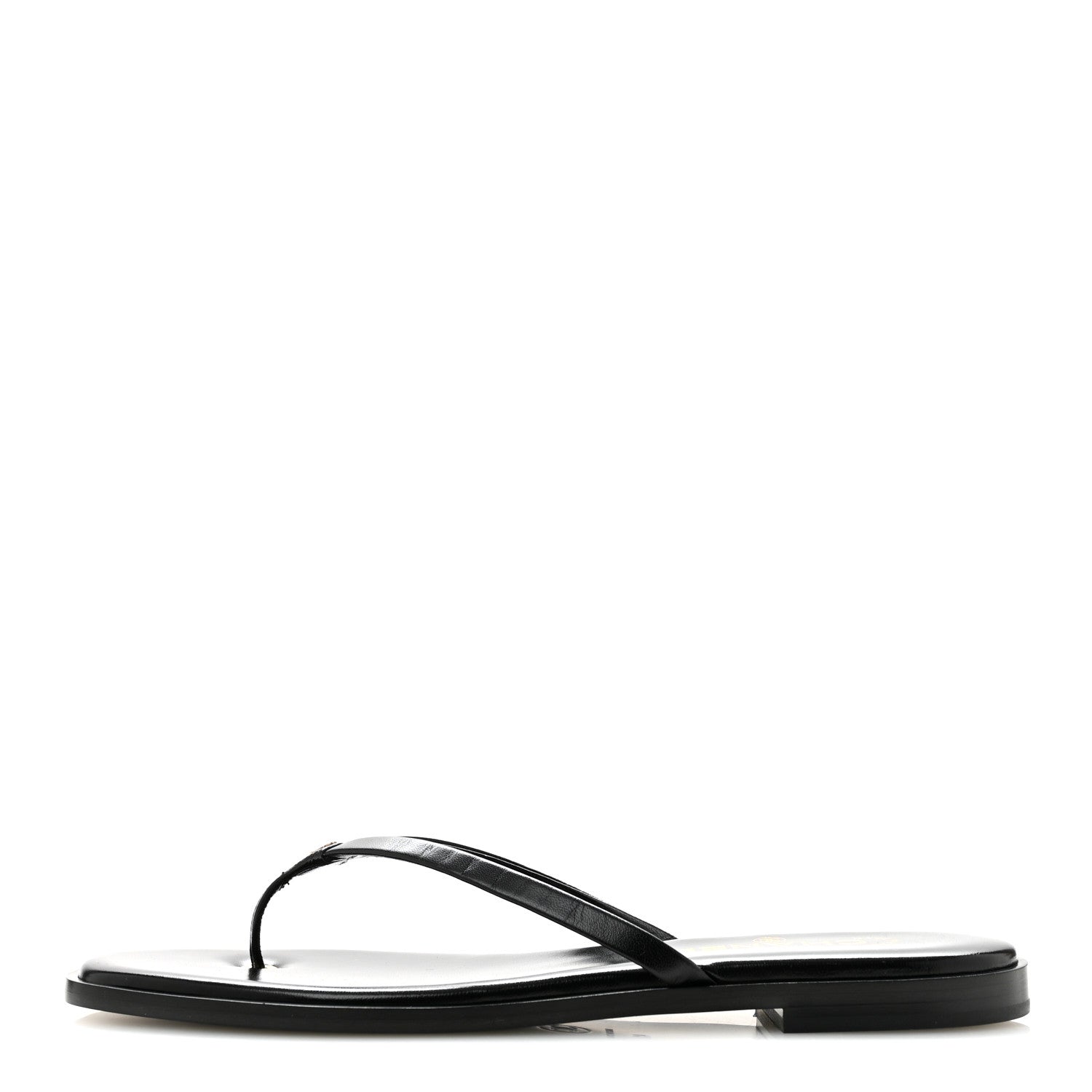 Chanel Goatskin CC Times Square Thong Sandals 41 Black 1 of 10