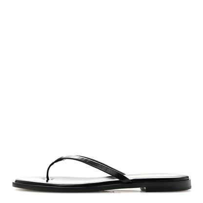 Chanel Goatskin CC Times Square Thong Sandals 41 Black 1 of 10